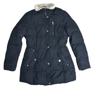 Halitech HFX Performance Apparel Black Full Zip Puffer Parka Winter Coat Size XL